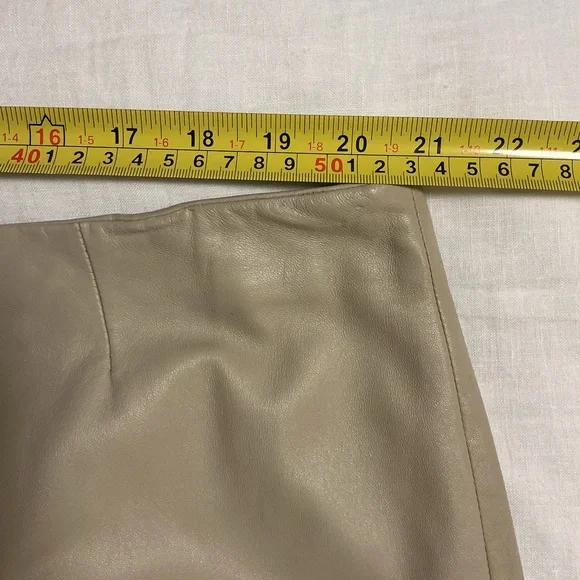 MARINA RINALDI LEATHER SKIRT - Picture 12 of 16